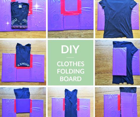 Clothes Folding Board: 6 Steps (with Pictures) Diy Shirt Folding Board, Shirt Folding Board, Clothes Folding Board, Fold Clothes, Clothes Folding, Folding Board, Folding Techniques, Most Hated, Shirt Folding