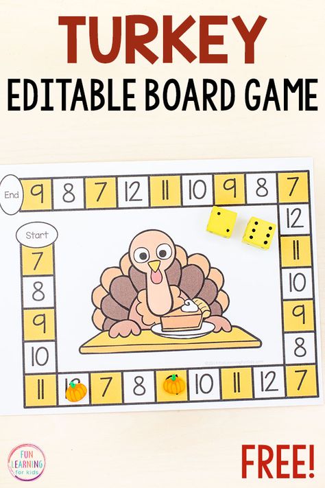 Thanksgiving Number Activities, Thanksgiving Math Activities Kindergarten Free, November Theme Kindergarten, November Units Kindergarten, Thanksgiving Math Kindergarten Free, Thanksgiving Addition Kindergarten, Turkey Math Craft, Thanksgiving Kindergarten Party, Thanksgiving Matching Game