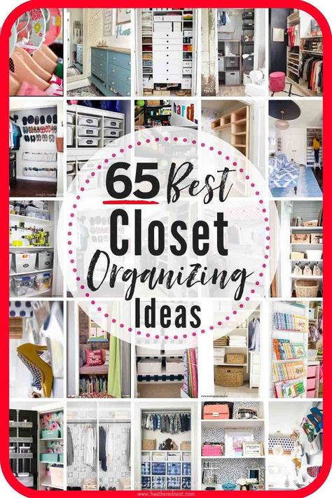 65 DIY, home decor & organizing bloggers share their best closet organizing tips, tricks and projects! #closet #closetorganization #closetorganizationideas #closetdesigns #closetideas #DIYclosetorganization #smallclosetorganization #cheapclosetorganization #walkinclosetorganization #closetorganizing #closetorganizingtips Closet Organizing Ideas, Organizing Inspiration, Closet Transformation, Best Closet Organization, Organizing Linens, Closet Organization Ideas, Closet Hacks, Closet Hacks Organizing, Simple Closet