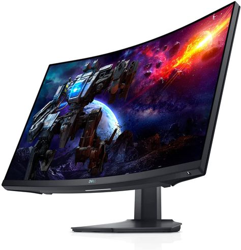 32-inch Dell S3222DGM curved gaming monitor is now the cheapest it's ever been at $299 USD  Notebookcheck.net Pc Components, Gaming Monitor, Pc Monitor, Monitor Stand, Built In Speakers, Gaming Console, Gaming Setup, My New Room, Height Adjustable