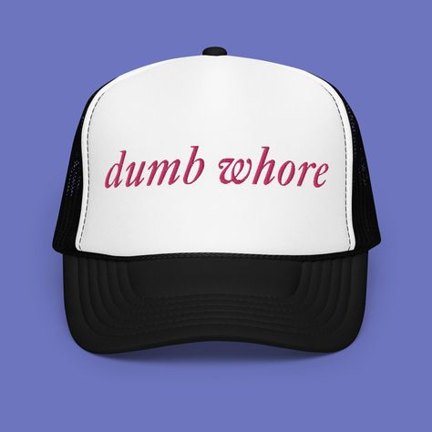 Funny Trucker Hats Humor, Funny Hat Ideas, Inappropriate Trucker Hats, Calvin Fischoeder, Funny Trucker Hats For Women, Y2k Trucker Hat, Funny Trucker Hats, Y2k Hat, Hat Y2k