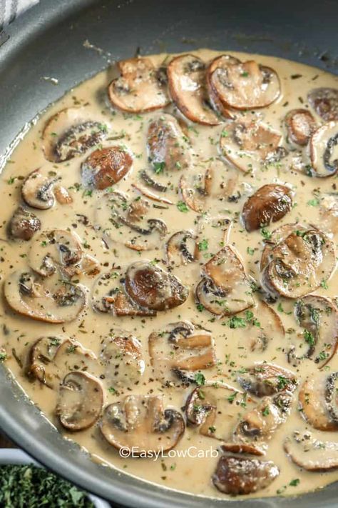 Mushroom Thyme Sauce, Recipes That Use Thyme, Mustard Garlic Sauce, Mustard Cream Sauce Recipe, Vegetable Cream Sauce, Mushroom Garlic Cream Sauce, Mushroom Dijon Cream Sauce, Brandy Dijon Cream Sauce, Cream Of Mushroom Sauce For Chicken