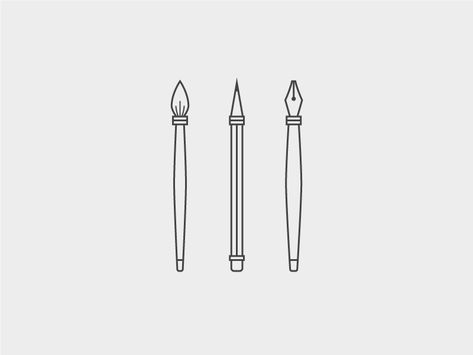 Great work from a designer in the Dribbble community; your best resource to discover and connect with designers worldwide. Pencil Tattoo Ideas, Ptv Logo, Pencil Tattoo Design, Pen Tattoo Ideas, Writer Tattoo, Tattoo Pencil, Pencil Tattoo, Pen Doodle, Logo Pen