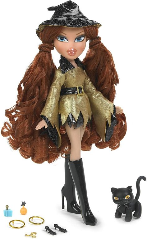 Bratz Meygan, Bratz Yasmin, Bratz Doll Outfits, 2010s Nostalgia, Bratz Girls, Barbie Model, Witch Doll, Dream Doll, Witch Costume