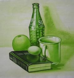 monochromatic painting on Pinterest | Still life photography ... Still Life Drawing Colour, Monochromatic Still Life, Painting Monochromatic, Monochromatic Painting, Monochrome Painting, High School Art Lessons, Monochromatic Art, Limited Palette, Still Life Images