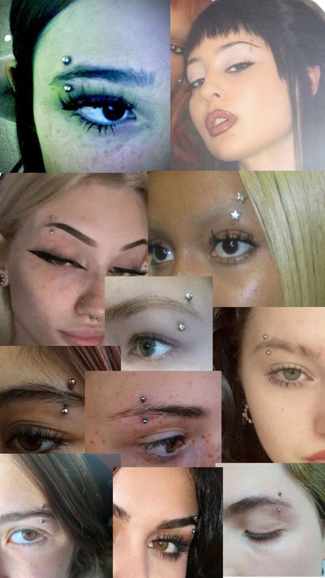 Eyebrow piercings Eyebrow Piercings, Eyebrow Piercing Jewelry, Piercing Chart, Pretty Ear Piercings, Face Piercings, Cool Piercings, Beauty Routine Tips, Facial Piercings, Cute Piercings