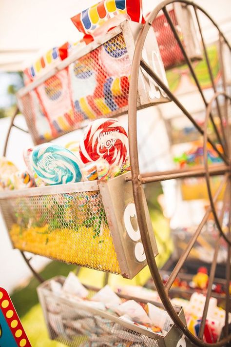 Candy Ferris Wheel, Boardwalk Party, Boardwalk Theme, Retro Carnival, Carnival Theme Party, Hello Wonderful, Carousel Party, Carnival Birthday Party, Circus Theme Party