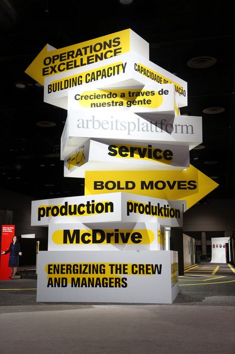 McDonald's — Mauk Design Event Planning Organization, Planning Organization, Wayfinding Signage Design, Directional Signage, Event Booth, Signage System, Exhibit Design, Event Signage, Directional Signs