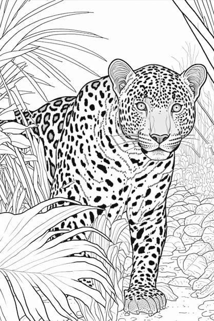 Leopard Drawing, Cat Template, Forest Drawing, Leopard Art, Big Cats Art, Dog Coloring Page, Background Wallpaper For Photoshop, Cool Coloring Pages, Nature Art Painting