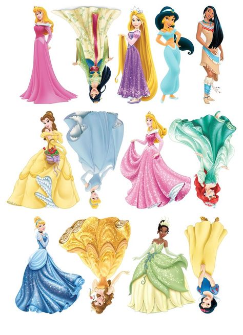 Disney Princess Topper, Princess Topper, Disney Princess Cake Topper, Baby Shower Cake Designs, Barbie Birthday Cake, Disney Princess Cake, Princess Theme Party, Birthday Cake Topper Printable, Disney Princess Birthday