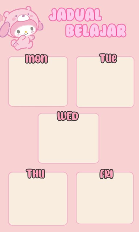 Jadual Belajar Aesthetic, Jadual Waktu Study, Aesthetic Pink, Back To School Activities, Cute Aesthetic, New Wallpaper, Wallpaper Aesthetic, School Activities, Black Aesthetic