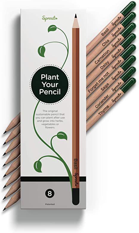 Newspaper Pencils, Eco Packaging Design, Pencil Plant, Sketching Shading, Seeds Gifts, Packaging Food, Eco Packaging, Wooden Pencils, Vegetable Seeds