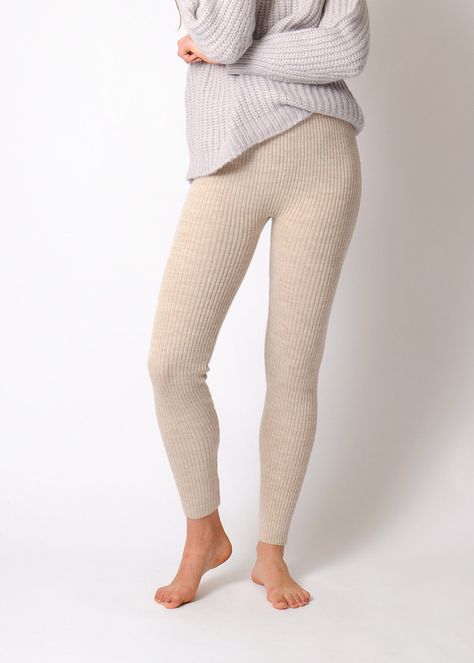 Lauren Manoogian Rib Leggings Knit Leggings Outfit, Ski Fit, Pale Fire, Knitted Leggings, Wool Leggings, Jesse Kamm, Lauren Manoogian, Ace And Jig, Womens History Month