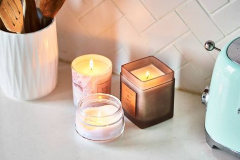 The Best Candles for Your Kitchen and Dining Room | Kitchn Earthy Candles, Clever Kitchen Hacks, Expensive Candles, Empty Candle, Big Candles, Kitchen Candles, Candle Cups, Candle Studio, Smart Kitchen