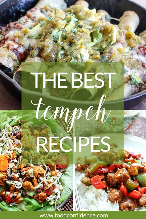 Tempeh Recipes Vegan, Quinoa Veggie Burger, Tempeh Recipe, Tempeh Recipes, Going Vegetarian, Vegetarian Dinners, Recipes Vegan, Recipe Roundup, Vegetarian Meals