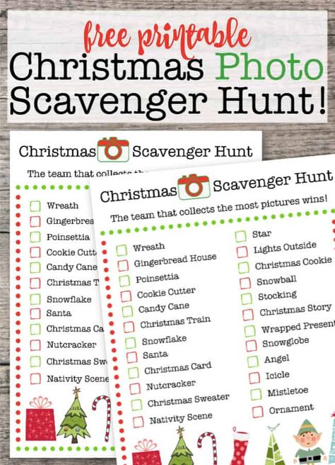 If you are planning on a house filled with tweens and teens for the holidays- this Christmas Scavenger Hunt is a fun thing for them to do while waiting to open presents! It's a great way to get them to talk to one another without having to ban their phones!  #ChristmasScavengerHunt #ChristmasGames #Printable Christmas Photo Scavenger Hunt, Scavenger Hunt Ideas For Teens, Christmas Scavenger Hunt Ideas, Printable Christmas Scavenger Hunt, Christmas Mad Libs, Christmas Subway Art, Scavenger Hunt Ideas, Christmas Scavenger Hunt, Photo Scavenger Hunt