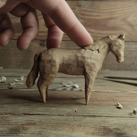 Beutiful handmade woodcarved horse. You can make it too learn the art of Woodworking click to know more Wood Carved Toys, Wood Carving Toys, Woodcarving Aesthetic, Wood Carving Aesthetic, Horse Wood Carving, Carving Aesthetic, Horse Carving, Woodcarving Ideas, Carved Wooden Animals