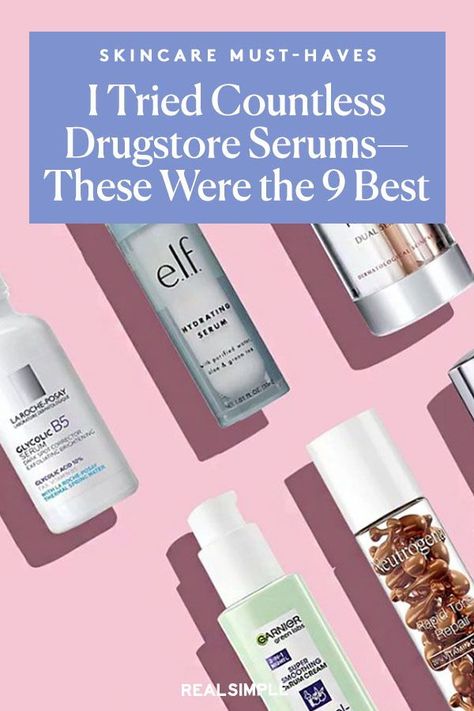 Drugstore Hydrating Serum, Skin Care Routine Drugstore Products, Best Drugstore Skin Care Anti Aging, Best Serums For Aging Skin, Best Drugstore Serum, Best Drugstore Skin Care, Best Facial Serum, Best Antioxidant Serum, Best Drugstore Skincare Products