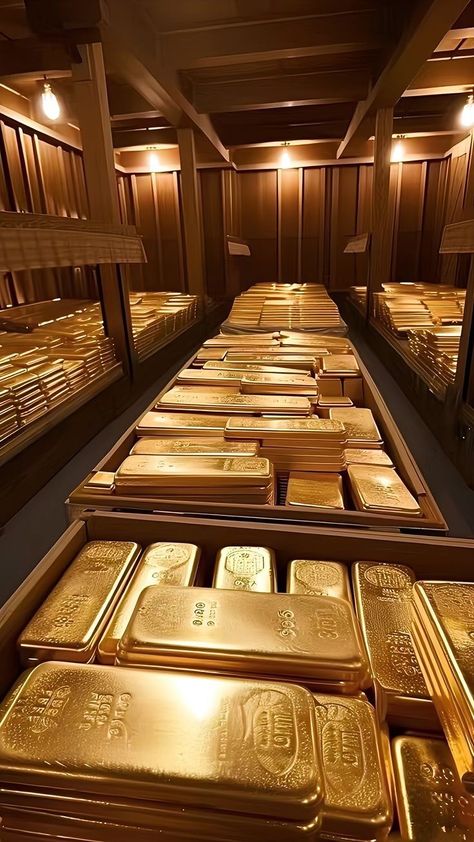 Gold Bars Aesthetic, Oro Aesthetic, Gold Reserve, How To Be Rich, Lucky Wallpaper, Gold Bullion Bars, Money Vision Board, Money Stacks, Gold Bars