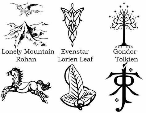 Hobbit Tattoo, Tolkien Tattoo, Lotr Tattoo, Rings Tattoo, Lord Of The Rings Tattoo, Symbol Tattoo, Lotr Art, Ring Tattoos, Symbol Tattoos