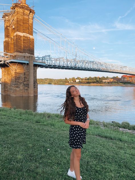 just a day on the riverfront Cincinnati Photoshoot, Birthday Photoshoot Aesthetic, Park River, Photoshoot Aesthetic, Spring Engagement Photos, Aesthetic Vsco, Ohio River, Spring Engagement, Birthday Photoshoot