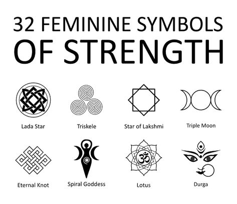 28 Feminine Symbols of Strength & Power Power Symbol Tattoo, Tattoos Representing Strength, Warrior Symbol Tattoo, Strength Symbols Tattoo, Tattoos Meaning Strength, Symbol Tattoos With Meaning, Symbole Tattoo, Warrior Symbols, Meaningful Symbol Tattoos