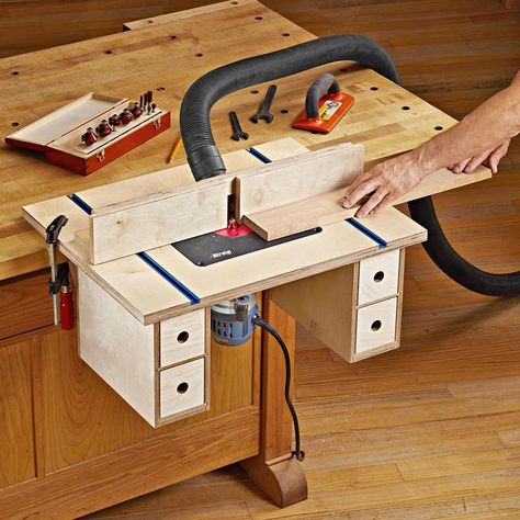 Meja Router, Milling Table, Router Table Plans, Diy Router Table, Diy Router, Garage Work Bench, Woodworking Table, Woodworking Workbench, Router Woodworking