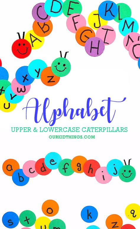 Alphabet Caterpillar, Teaching Letter Recognition, Educational Toddler Activities, Toddler Teacher, Preschool Art Projects, Abc Printables, Toddler Classroom, Lowercase Alphabet, Shapes For Kids