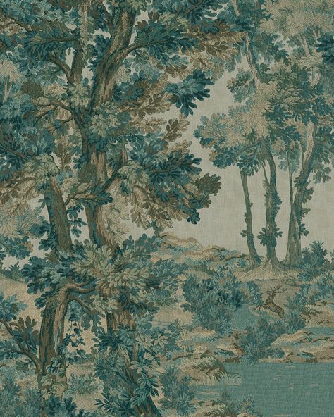 Tapestry Landscape is an homage to the beautiful tapestries created in the early 19th century. A symbol of opulence and cultural heritage. Which color is your favorite? Teal, Dark Blue or Beige? #tapestry #walldecor #interiordesign Nature Abstract Art, Tapestry Landscape, Antique Tapestry, Landscape Tapestry, Importance Of Art, Character Making, Nature Abstract, Street Mural, Ancient Egyptians