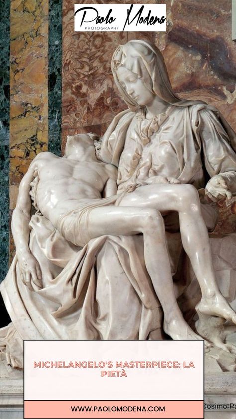 If you are looking for a truly amazing piece to add to your home or office space, look no further than this photograph of La Pietà di Michelangelo. This is a unique and timeless piece that will instantly elevate the ambiance in any room, while also conveying your appreciation for fine art and culture. Pieta Sculpture, Michelangelo Paintings, Michelangelo Sculpture, Michelangelo Art, Baroque Sculpture, La Pieta, Colour Drawing, Classic Sculpture, Great Works Of Art