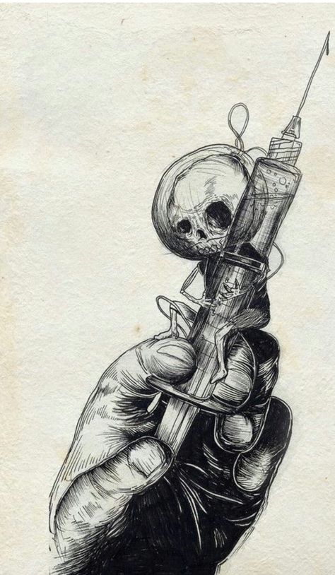 Tattoo Art Drawings, Desenho Tattoo, Dark Art Drawings, Arte Obscura, 문신 디자인, A Skull, Creepy Art, Skeletal, Arte Horror