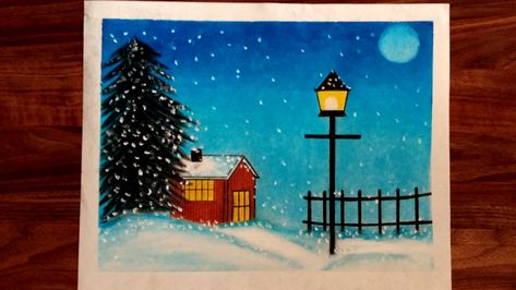 #oilpasteldrawing #snowfall #winterseasonscenery #oilpastelart #oilpasteldrawing #creativeart #howtodraw #CreatewithRB Snowfall Drawing, Winter Season Drawing, Oil Pastels Easy, Drawing Winter, Spring Drawing, Oil Pastel Art, Oil Pastel Drawings, Drawing For Beginners, Oil Pastels