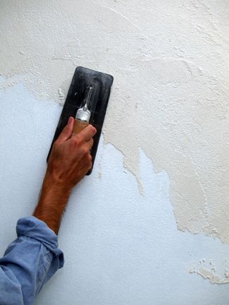 Japanese Plaster Walls, How To Paint Stucco Walls, Stucco Kitchen Walls, Stucco Basement Walls, Mediterranean Textured Walls, How To Stucco A Wall, Diy Stucco Walls, Painted Plaster Walls, Faux Plaster Wallpaper