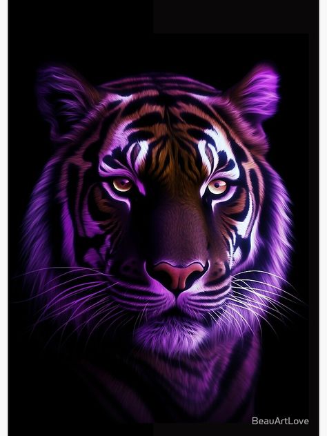 Tiger Artwork, Purple Palette, Tiger Canvas, Japanese Painting, The Tiger, Art Studios, Nature Art, Amazing Art, Art Sketches