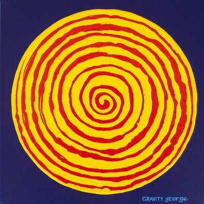 Art Excuse Spiral 03 by George Gravity Original Painting on Wrapped Canvas Size: 45" H x 45" W x 1.5" D End Of Summer Sale Graphic, Society Killed The Teenager Art, Psychology Wall Art, 70s Patterns Fabric, Pixel Painting Art, Art By Lid, Art With Mirrors, Solid Painting, Spirals Art