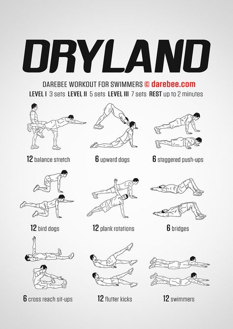 Swimmers Workout Dryland, Dry Land Swim Workouts, Dryland Workout, Workouts For Swimmers, Swimming Drills, Triathlon Swimming, Swimming Training, Strength Conditioning By Body Part, Swim Practice