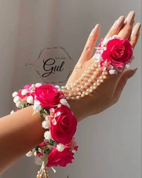 #floweraccessories #weddingsaga #wedding #bridetobe #haldi #haldifloraljewellery #floraljewellery #floraljewelleryformehendi #floraljewelleryforhaldi #redflowerjewelry #redfloraljewellery #wedwithgul #wed #saga #haldidecor #bride #bridaljewellery #trendingfloraljewellery #floralkaleere #floralkalire #floralhathful #kaleere #weddingpick # Haldi Jwellary For Bride Unique, Flower Hand Bracelet, Haldi Platter, Haldi Jewellery, Gaur Nitai, Latest Bridal Lehenga Designs, Mehndi Bride, Bridal Nails Designs, Flower Jewelry Designs