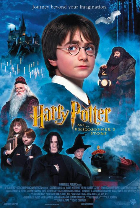 Poster Harry Potter, Film Harry Potter, Julie Walters, Chris Columbus, Robbie Coltrane, Richard Harris, Harry Potter Printables, Harry Potter Poster, Philosophers Stone