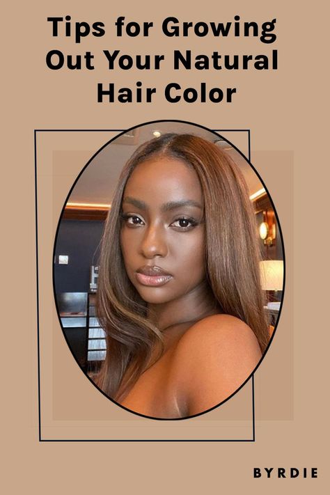 How to Grow Out Your Natural Hair Color How To Go Back To Natural Hair Color, Grow Out Natural Hair Color, Growing Out Natural Hair Color, Growing Out Highlights, Growing Out Blonde, Growing Out Bleached Hair, Growing Out Dyed Hair, Grown Out Highlights, Hair Chart