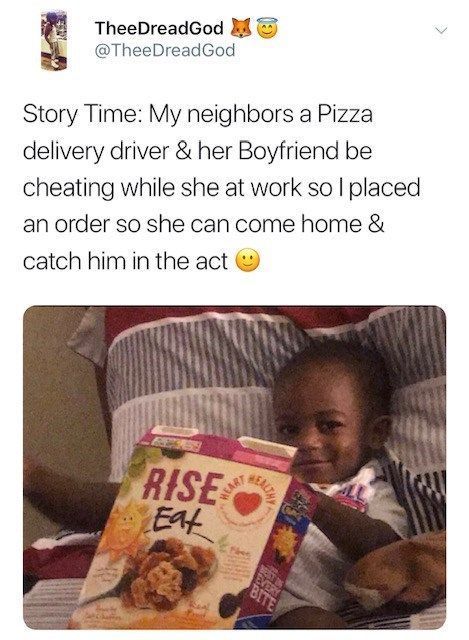 This dramatic twitter thread is full of twists, turns, and a whole lot of pizza. #lol #cheating #funny #twitter #tweets #twitterthread Pizza Story, Boyfriend Jokes, Cheating Boyfriend, Awkward Texts, Caught Cheating, Boyfriend Humor, Work Memes, Weird Stories, Teenager Posts