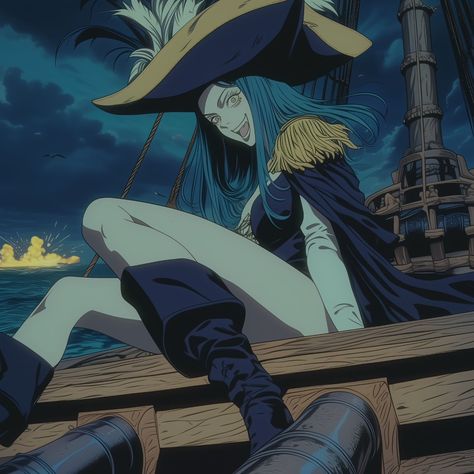 --Pirates of the Dark Seas-- Wanna see yourself in this style? Feel free to message me for more info 😁 #fy #fyp #bflyzone #pirate #animeedits #anime #concept #conceptart #90saesthetic #90s Anime Pirate Aesthetic, Dark Pirate Aesthetic, Anime Concept Art, Pirates Aesthetic, Pirates Art, Pirate Aesthetic, Pirate Design, Anime Pirate, 90 Anime