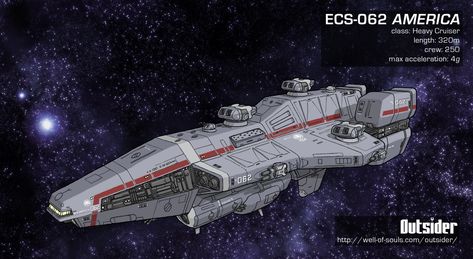 Space Fleet, Space Ships Concept, Sci Fi Spaceships, Heavy Cruiser, Space Ship Concept Art, Starship Concept, Capital Ship, Space Battleship, Starship Design