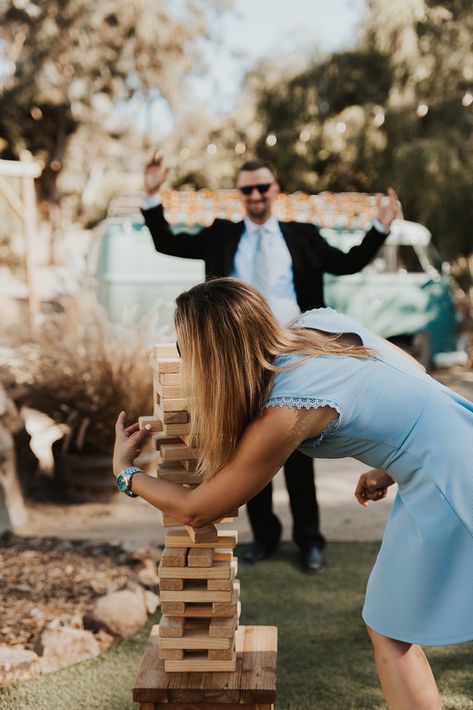 Casual Engagement Party, Wedding Yard Games, Wedding Guests Photos, Backyard Wedding Photography, Garden Party Games, Lawn Games Wedding, Lawn Bowls, Giant Jenga, 2025 Spring