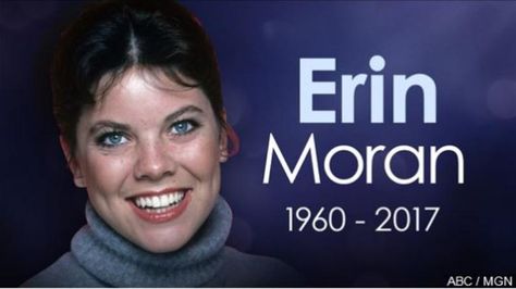 Erin Moran, Joanie Cunningham in "Happy Days," dies at 56 Richie Cunningham, Happy Days Tv Show, Erin Moran, Scott Baio, Celebrities Who Died, Squamous Cell, Ron Howard, Child Star, Famous Graves