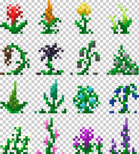 Minecraft Flower Mod, Botania Mod Minecraft, Minecraft Big Flowers, All Minecraft Flowers, Minecraft Cornflower, Minecraft Flowers Pattern, Minecraft Flowers Pixel Art, Minecraft Items Pixel Art, Flowers Pixel Art