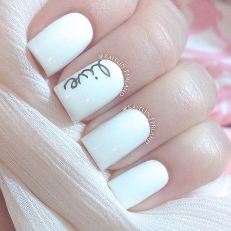 2014 Spring Trend: White Nail Designs | Pretty Designs Nails Yellow, White Nail Designs, Nails Polish, White Nail, Get Nails, Pastel Nails, Manicure Y Pedicure, Cute Nail Designs, Fancy Nails