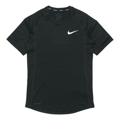 Men's Nike Dri-Fit Training Short Sleeve Black T-Shirt BV5634-010 Boys Shirts Style, Nike T Shirt Mens, Compression Shirt Men, Nike Clothes Mens, Basketball Clothes, Guys Clothing Styles, Tennis Shirts, Workout Attire, Dri Fit Shirt