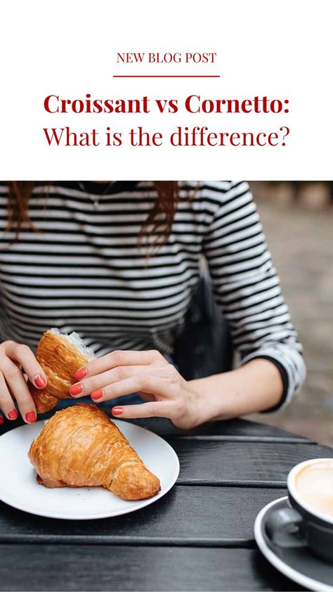 Discover the delicious difference between croissants and cornettos! Italian Croissant Recipe, Cornetto Recipe, Croissant Recipe, Under The Tuscan Sun, Italian Food, Like A Pro, Italian Recipes, Donuts, Pastry