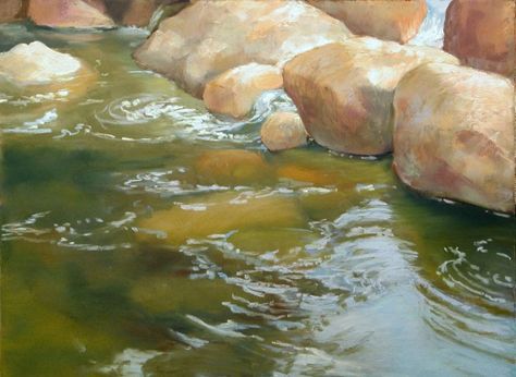 High and Dry (rocks under water demo) - WetCanvas: Online Living for Artists Rocks Under Water, Painting Water, Watercolor Tips, Hur Man Målar, Ink Drawings, Under Water, Art Instructions, Painting Lessons, Watercolor Inspiration