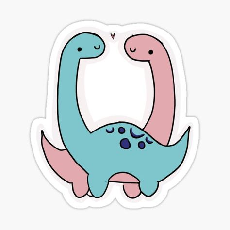 Dinosaur In Love, Bridal Stickers, Dinosaurs In Love, Dino Stickers, Love Dinosaur, Dino Love, Swirl Tattoo, Dinosaur Valentines, Dinosaur Tattoos